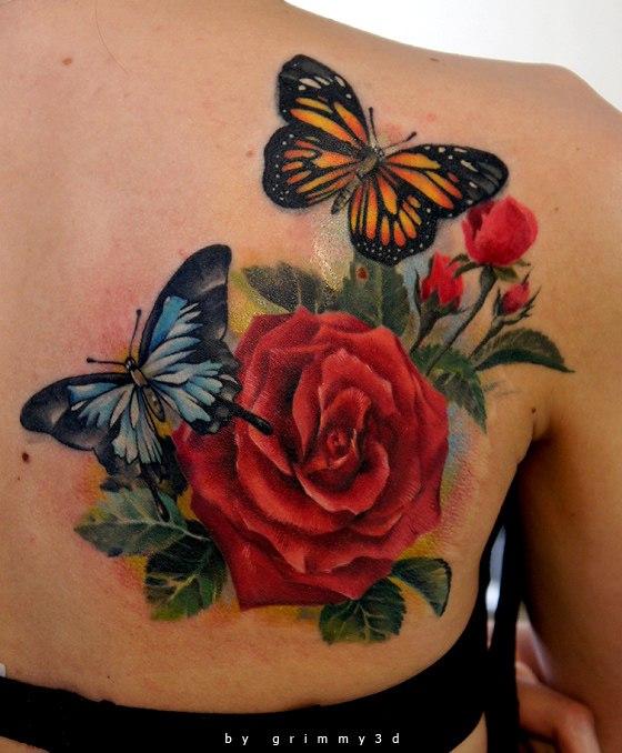 15 Rose Butterfly Tattoo Designs: Ultimate Ink Inspiration