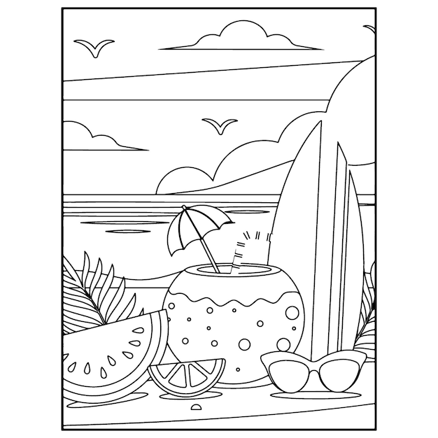 20 Beach Coloring Pages For Kids To Print For Free 20 Beach Coloring Pages For Kids To Print For Free