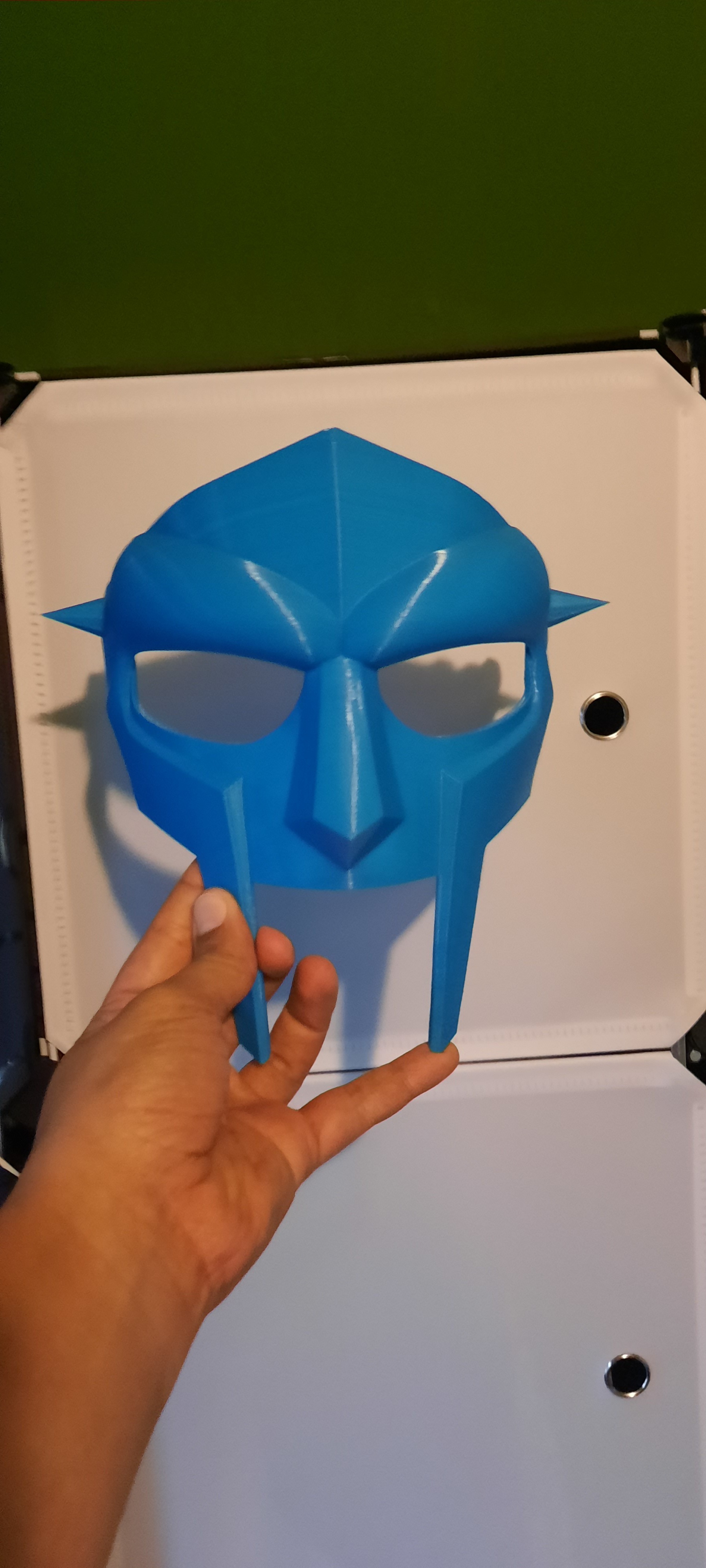 3D Printable Mf Doom Mask 3D Print Ready Made With Cr 10S Cults 3D Printable Mf Doom Mask 3D Print Ready Made With Cr 10S Cults
