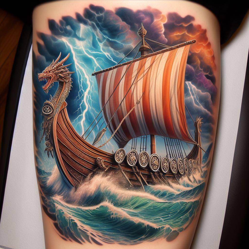 7 Ultimate Viking Ship Tattoo Designs Now