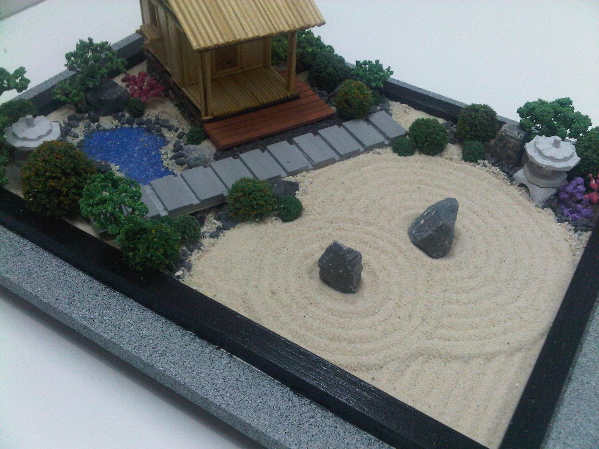 A Tea House Miniature Zen Garden Design Concept By Wallzart A Tea House Miniature Zen Garden Design Concept By Wallzart