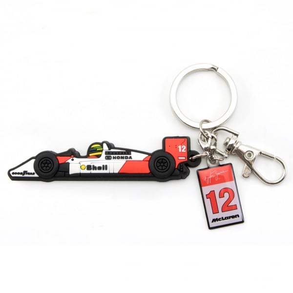 Ayrton Senna Collection Mclaren Rubber Keyring Mp4 4 F1 Car Gifts Ayrton Senna Collection Mclaren Rubber Keyring Mp4 4 F1 Car Gifts