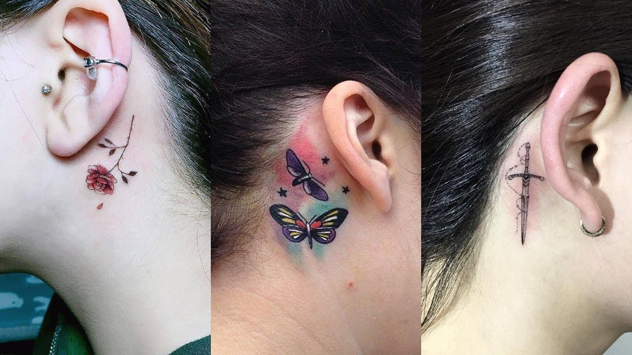 Behind Ear Tattoo Designs