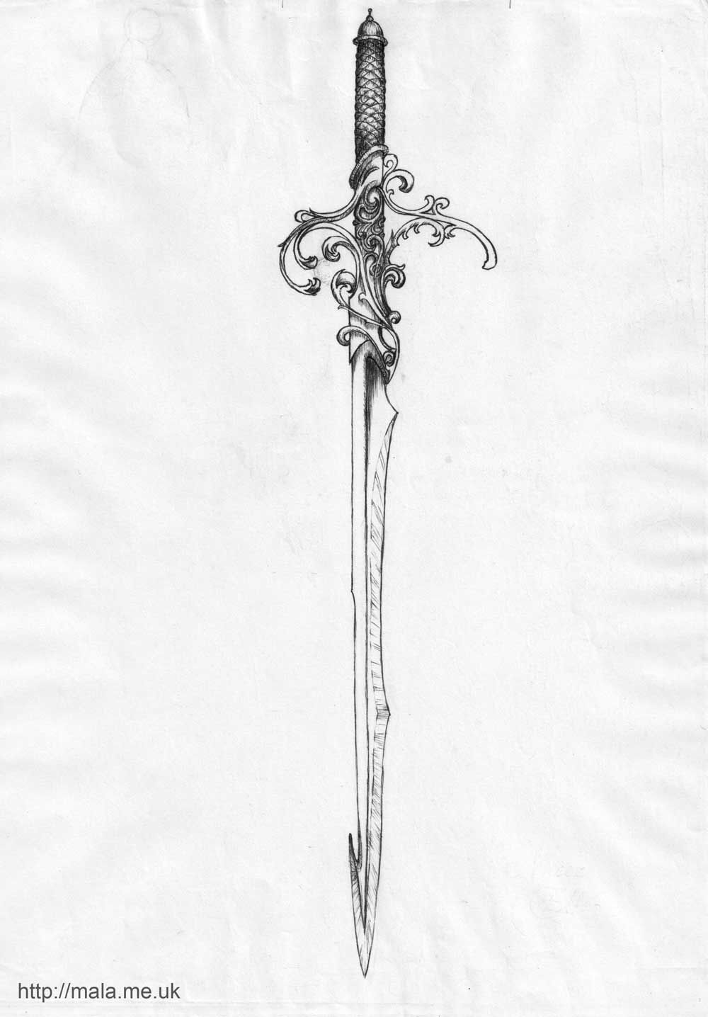 Black Ink Samurai With Sword Tattoo Design Black Ink Samurai With Sword Tattoo Design