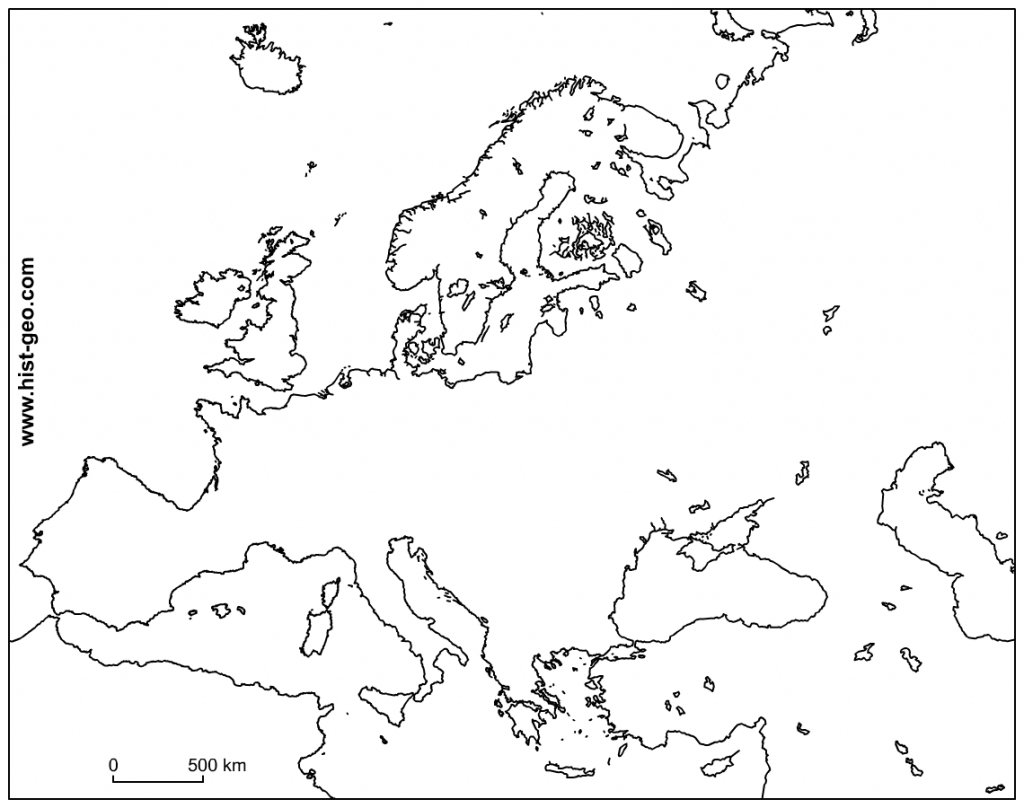 Blank Europe Map Outline Printable Blank Europe Map Outline Printable