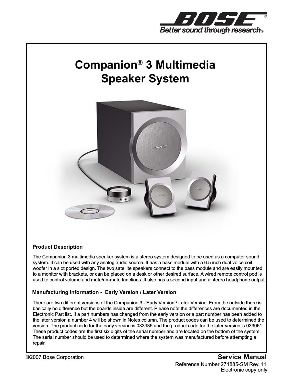 Bose Companion 3