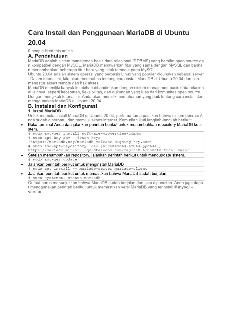 Cara Install Mariadb Di Ubuntu Dan Debian Linuxsec Cara Install Mariadb Di Ubuntu Dan Debian Linuxsec