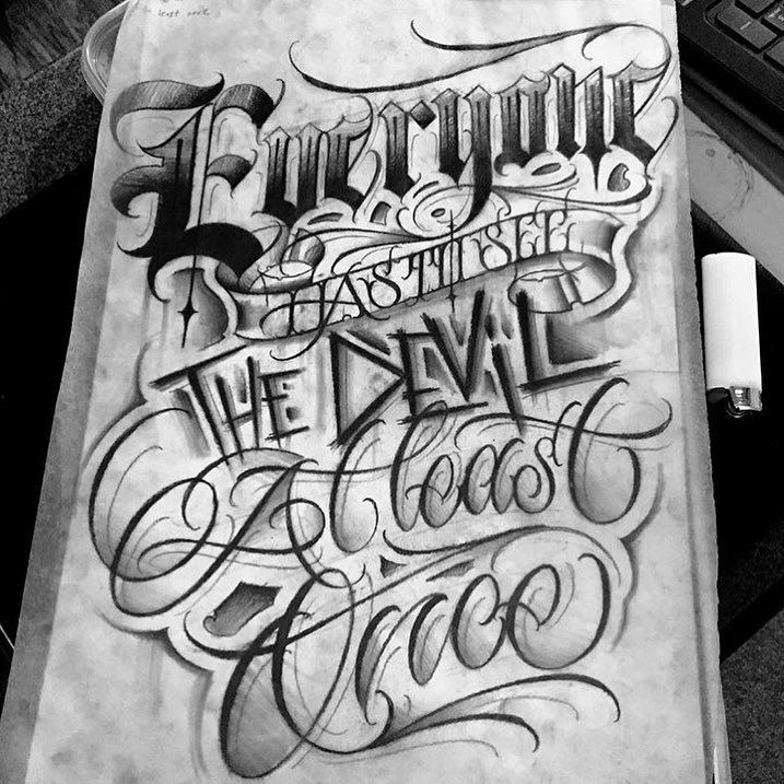 Chicano Style Tattoo Fonts Chicano Style Tattoo Fonts