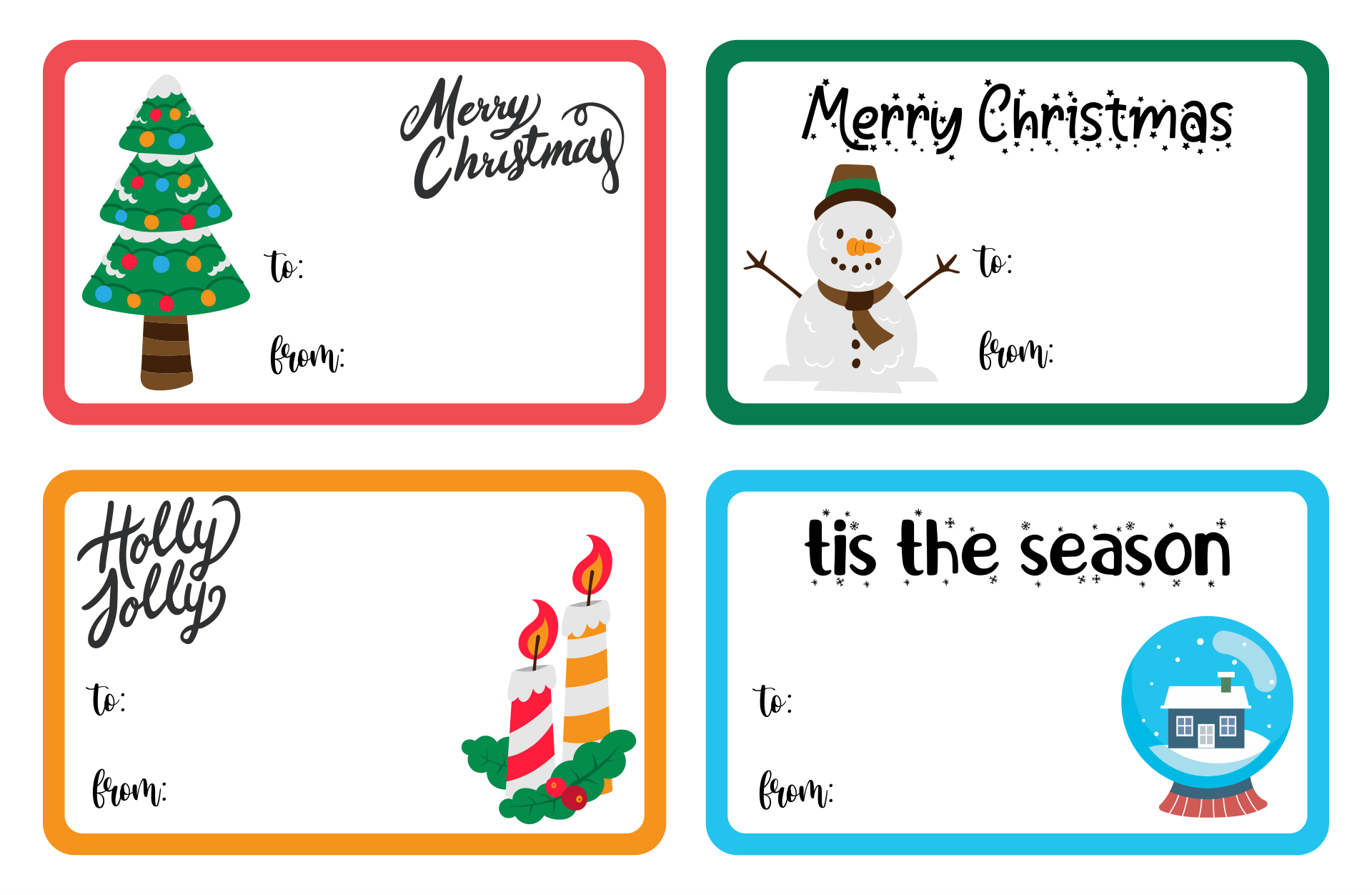 Christmas Tags Templates Christmas Tags Templates