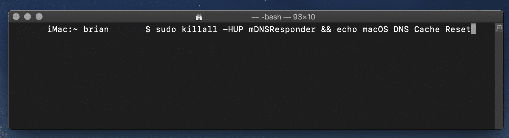 Clear Dns Cache