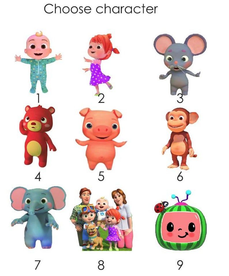 Cocomelon Printable Characters Cocomelon Printable Characters