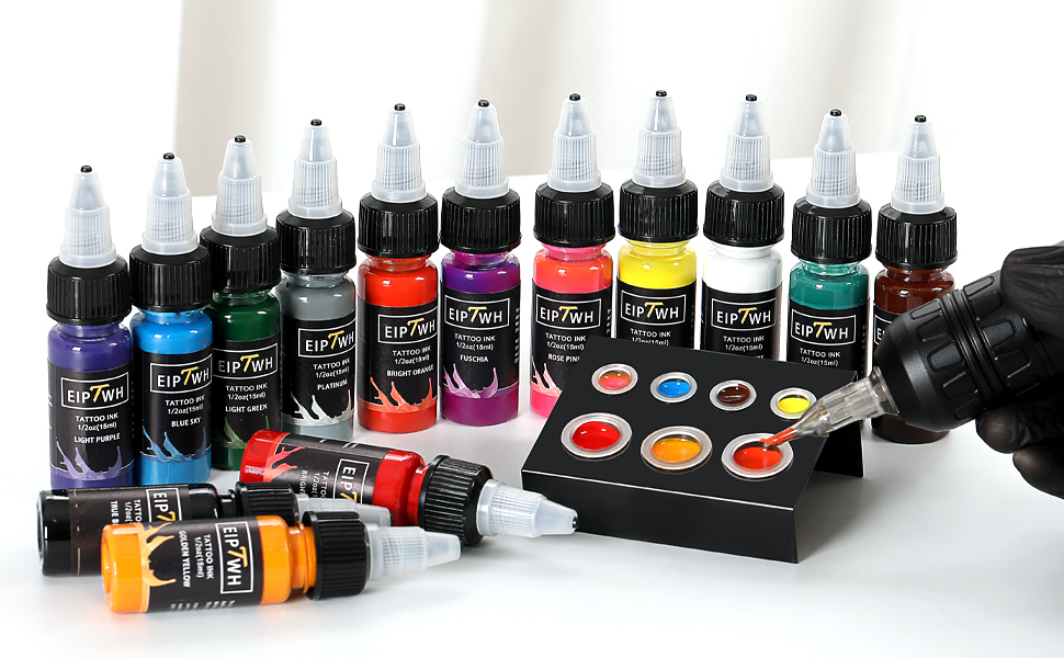 Eiptwh 14 Color Tattoo Inks Set 15Ml 0 5Oz Professional Tattoo Ink Kit Eiptwh 14 Color Tattoo Inks Set 15Ml 0 5Oz Professional Tattoo Ink Kit
