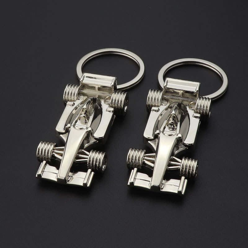 F1 Keychain Racing Activity Gift Personality Pendant Key Buckle Silver F1 Keychain Racing Activity Gift Personality Pendant Key Buckle Silver