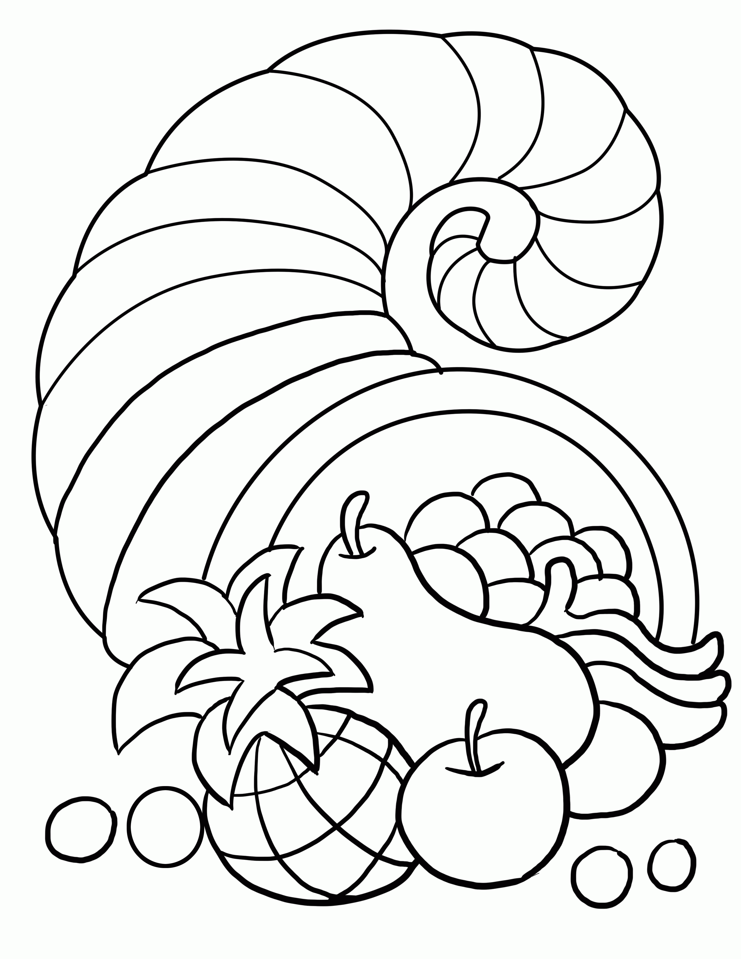 Free Printable Coloring Thanksgiving Pages