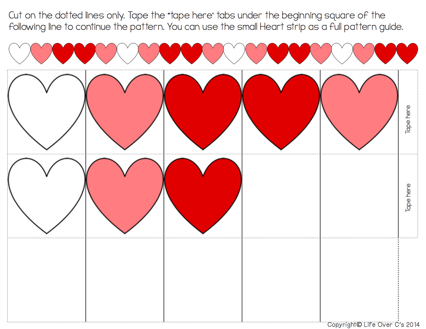 Free Printable Heart Pattern