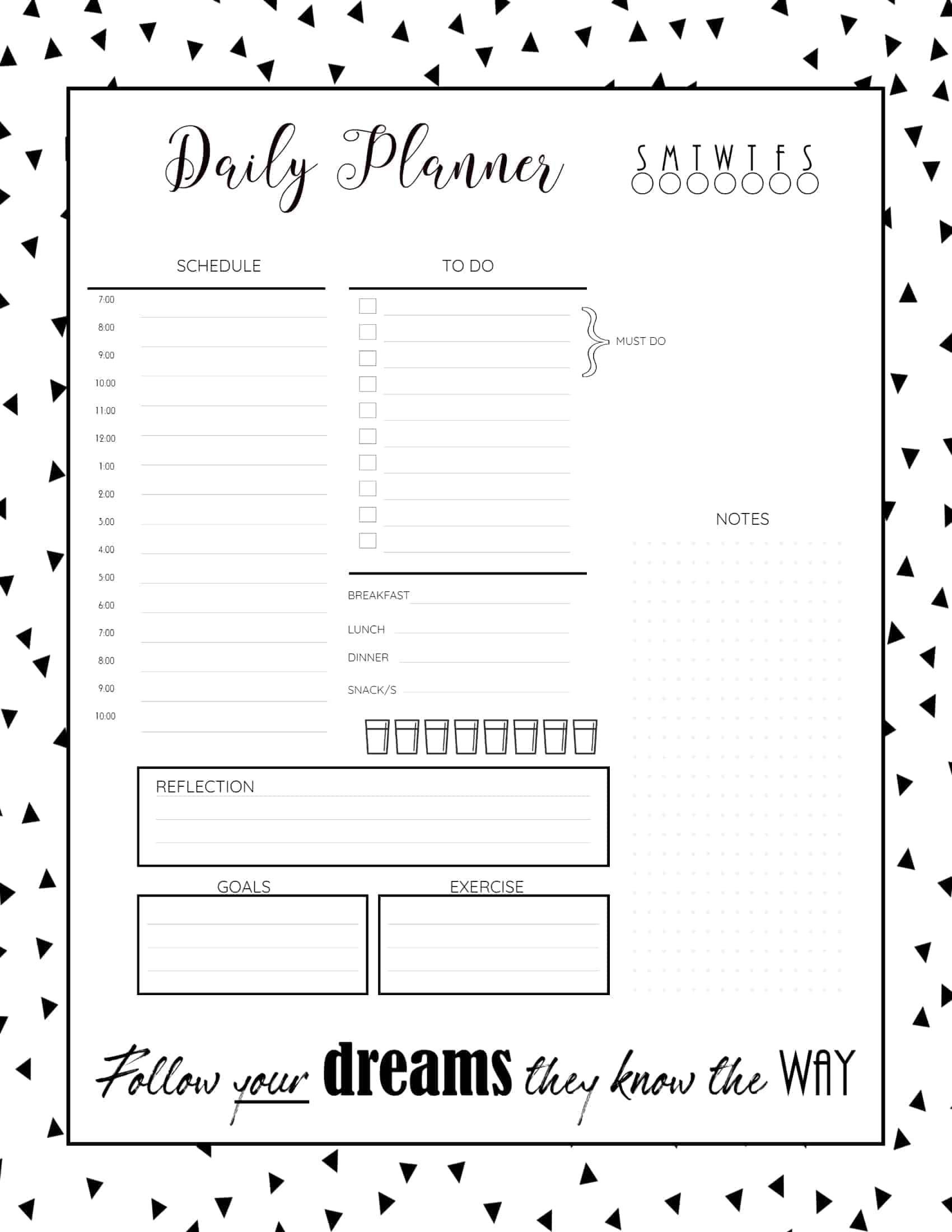 Free Printable Planner Sheets Download Free Daily Planners In Word Free Printable Planner Sheets Download Free Daily Planners In Word