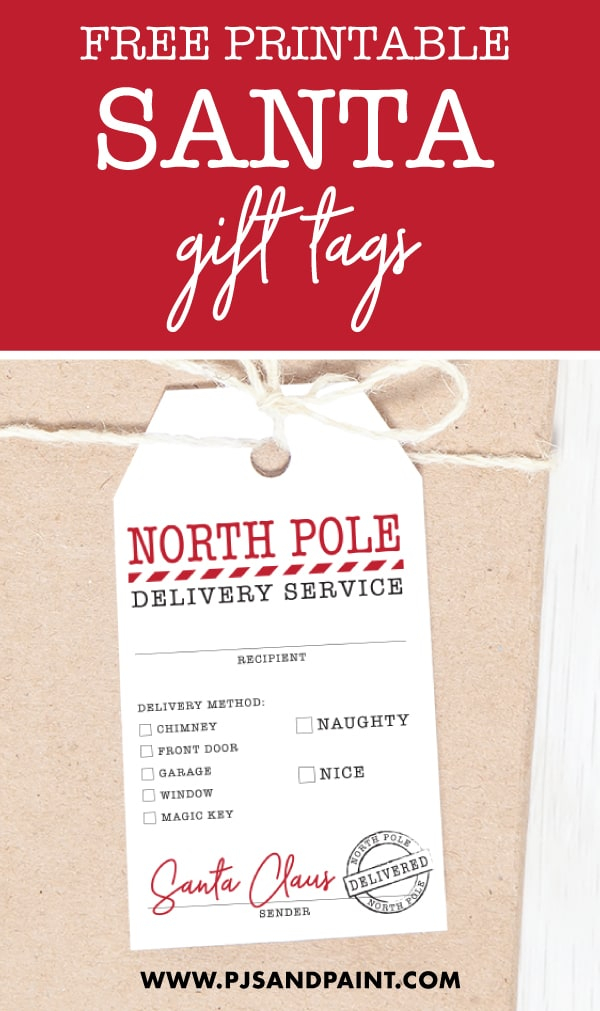 Free Printable Santa Gift Tags Instantly Download And Print Free Printable Santa Gift Tags Instantly Download And Print