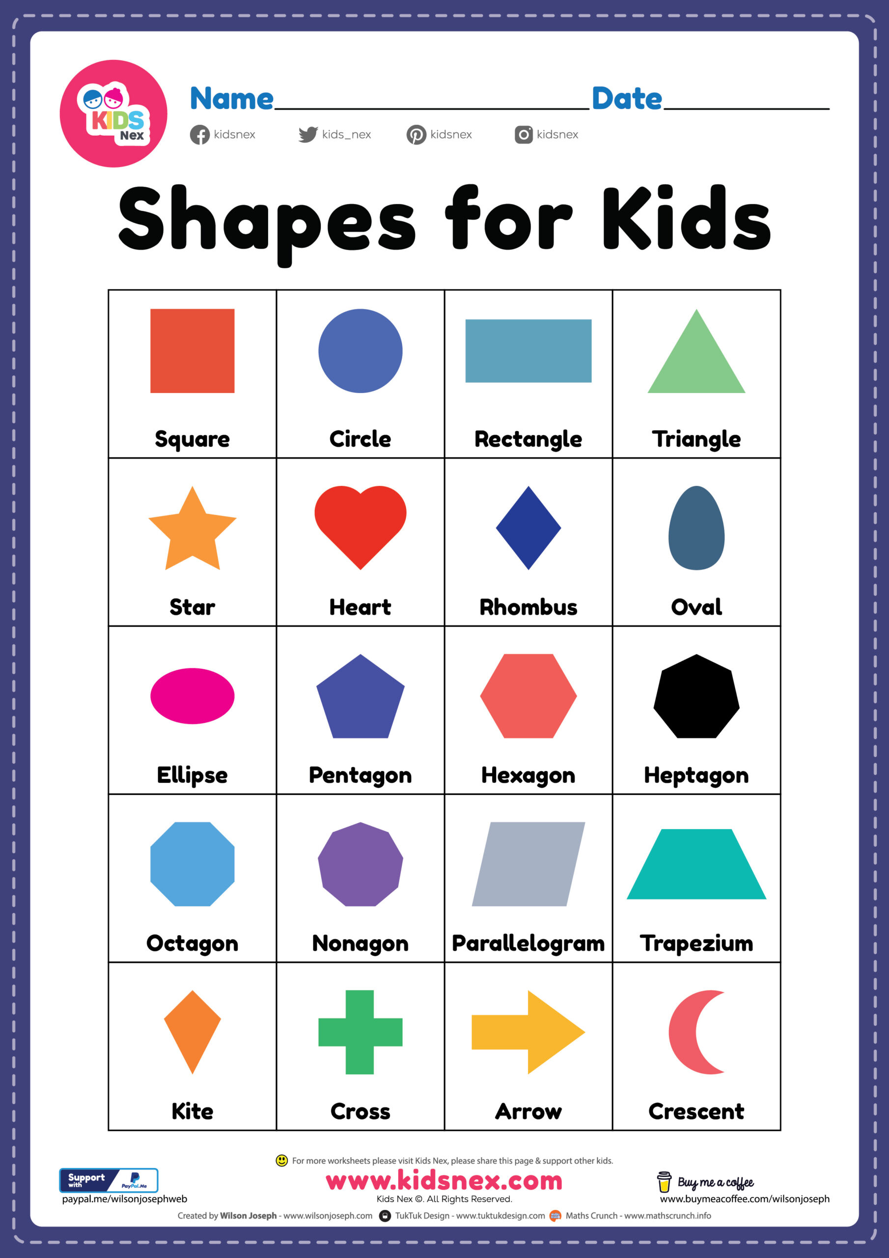 Free Printable Shapes