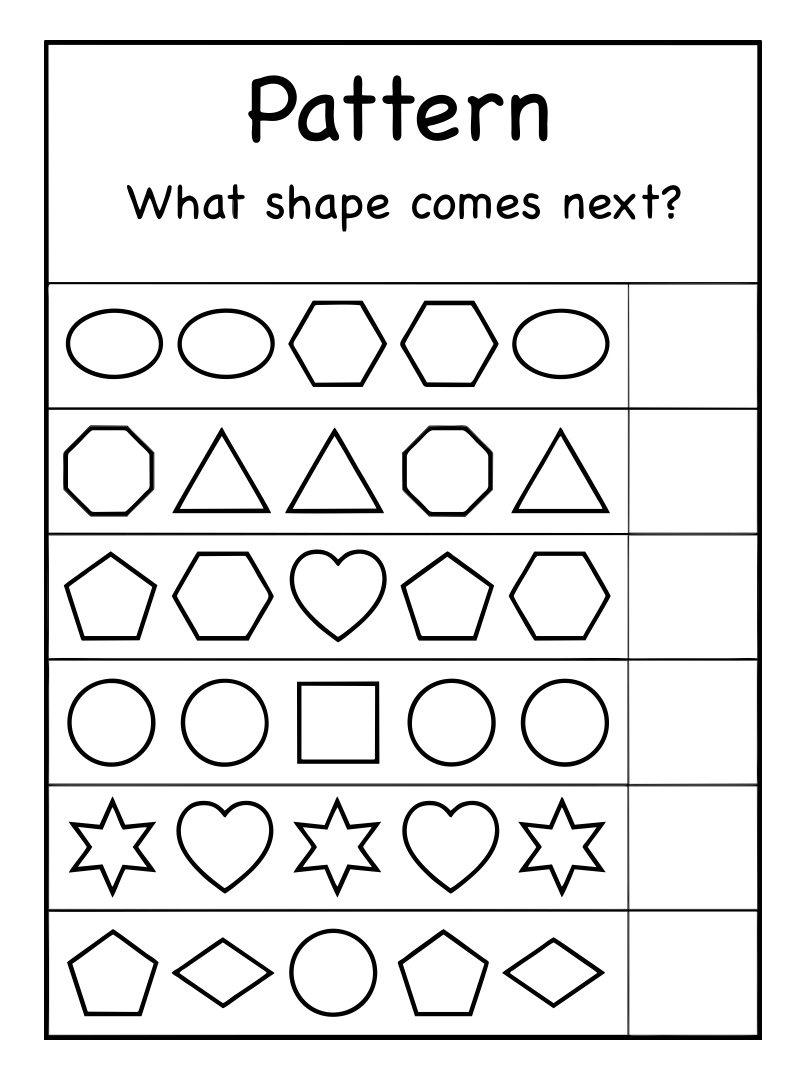 Free Printable Toddler Worksheets