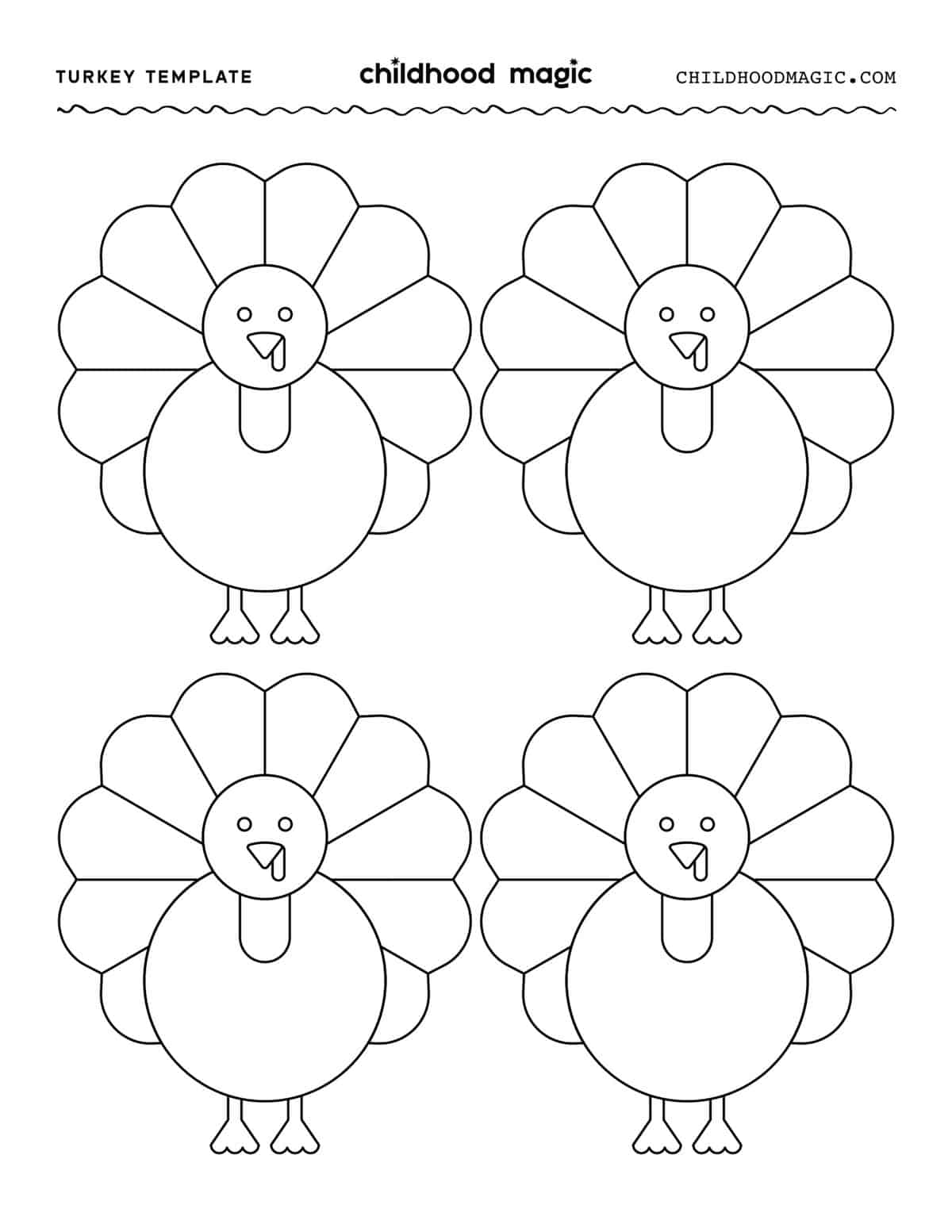 Free Turkey Template Printable