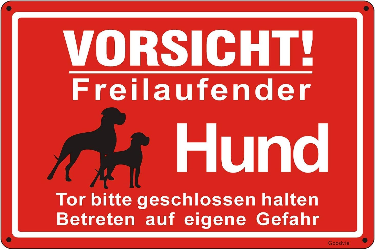 Freilaufende Hunde Hund Schild 30 X 20 Cm Hundeschild Aluminium Freilaufende Hunde Hund Schild 30 X 20 Cm Hundeschild Aluminium