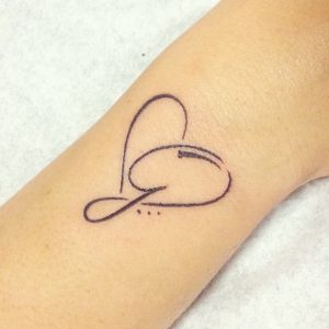 G Letter Tattoo Design
