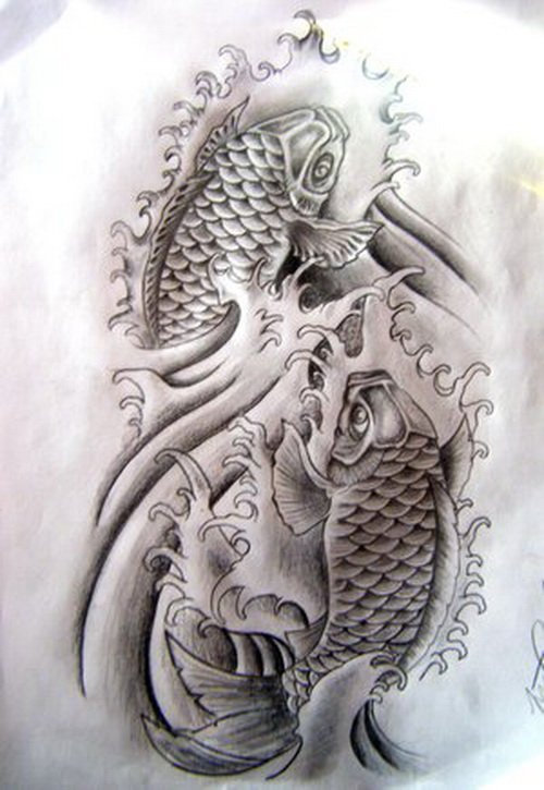 Koi Fish Tattoo Designs
