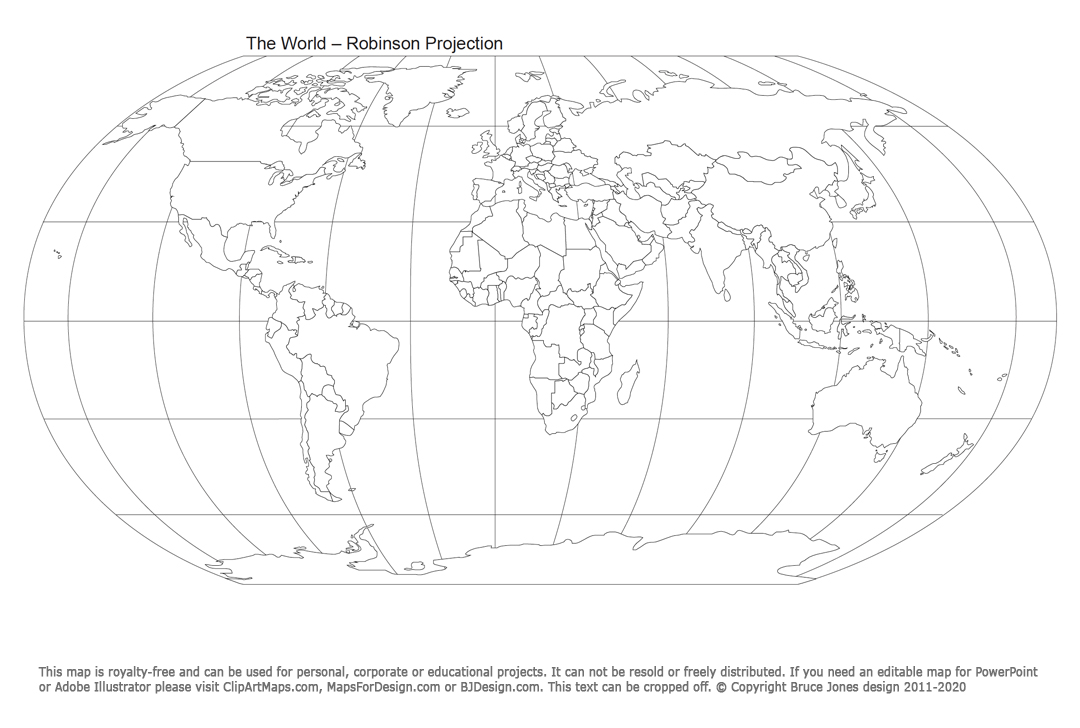 Map Of World Free Printable