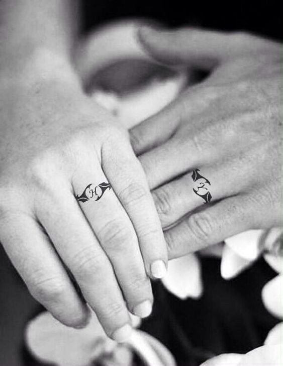 Marriage Unique Ring Tattoos