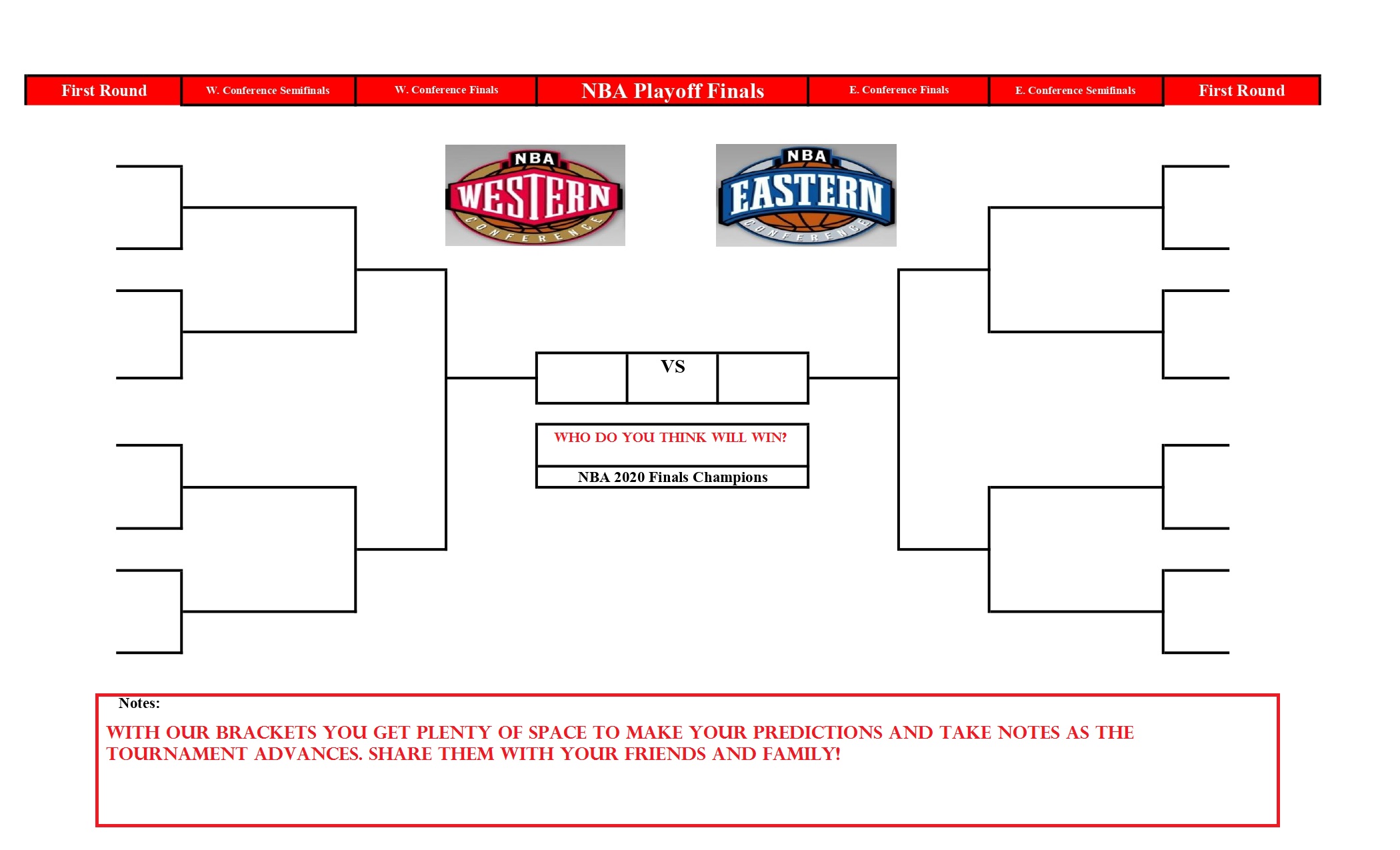 Nba Playoff Brackets Printable Nba Playoff Brackets Printable