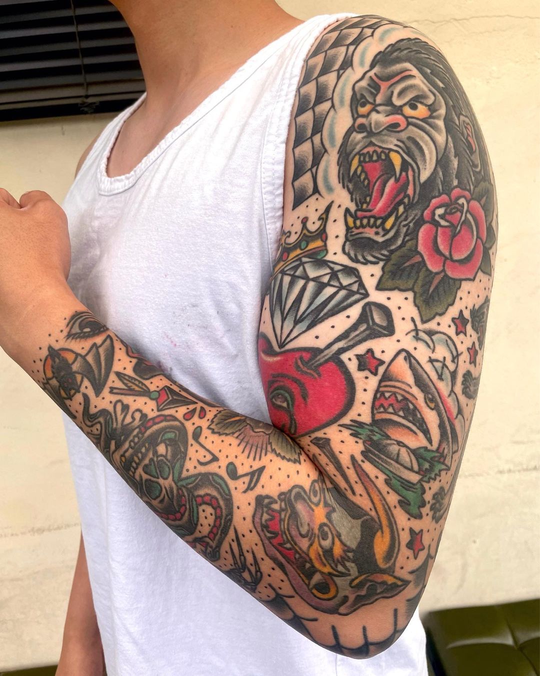 Pin By Akis Mouzis On Tattoo Sleeves Traditional Tattoo Sleeve Arm Pin By Akis Mouzis On Tattoo Sleeves Traditional Tattoo Sleeve Arm