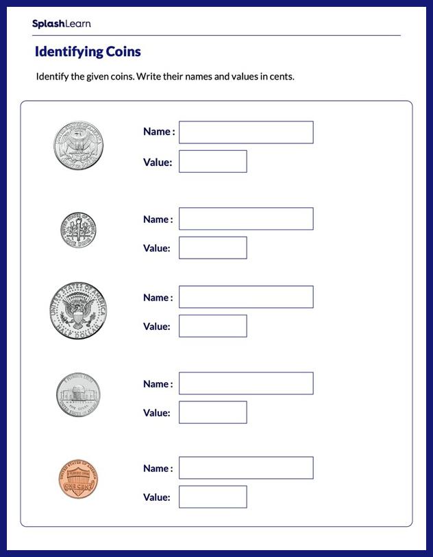 Preschool Money Identification Worksheets Preschool Money Identification Worksheets