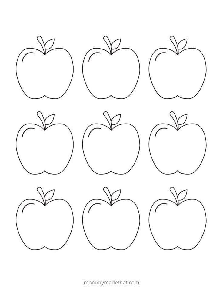 Printable Apple Template