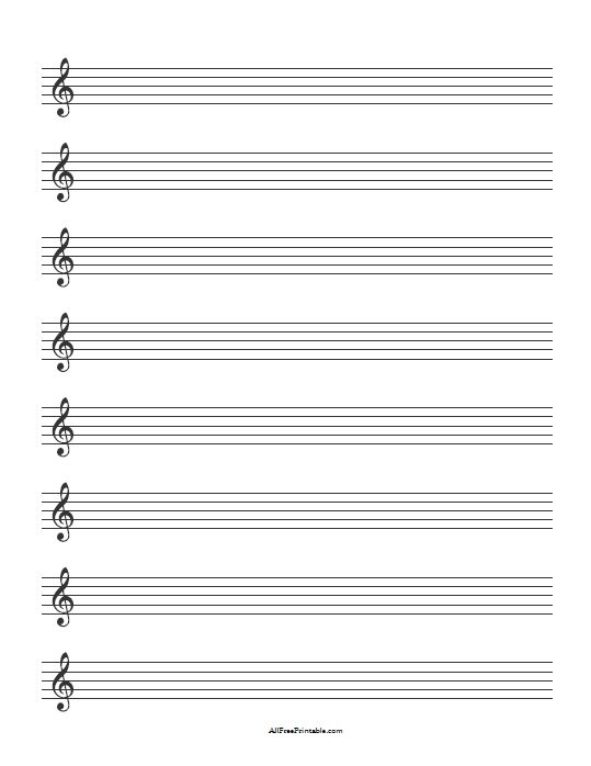 Printable Blank Sheet Music Free Printable Blank Sheet Music Free