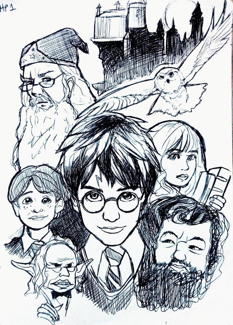Printable Harry Potter Colouring Pages