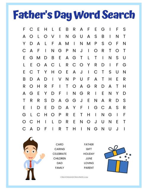Printables Fathers Day Printable Word Searches Printables Fathers Day Printable Word Searches