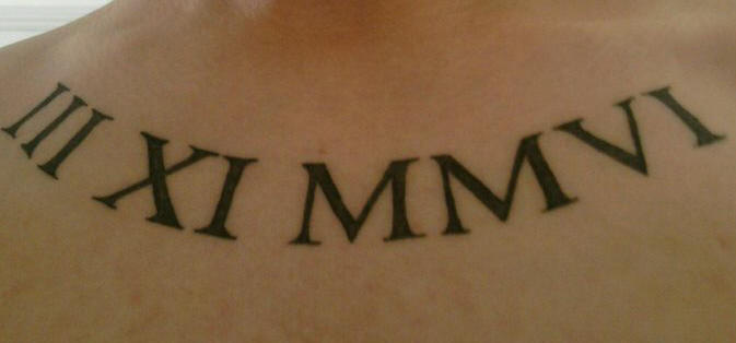 Roman Letter Tattoo Designs Roman Letter Tattoo Designs