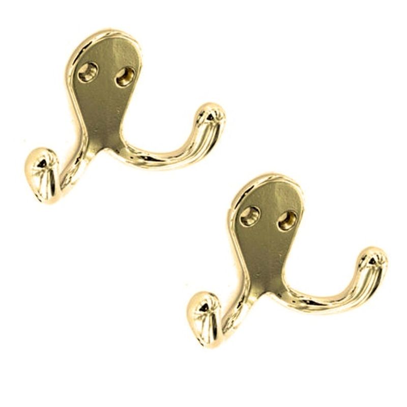 Securit 2 X Traditional Double Coat Door Hooks Chrome Door Superstore Securit 2 X Traditional Double Coat Door Hooks Chrome Door Superstore
