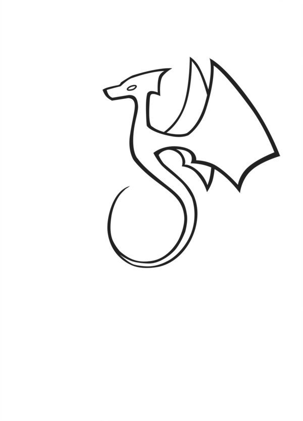 Simple Dragon Tattoo