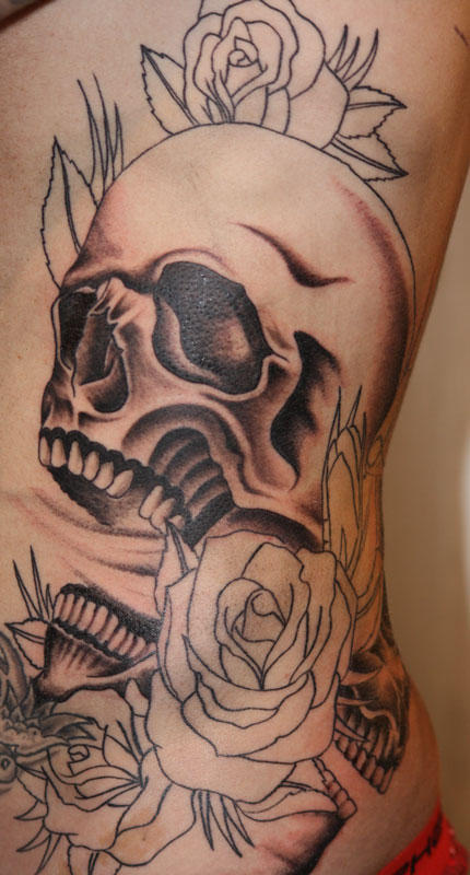 Skull Back Tattoo By Unibody On Deviantart Skull Back Tattoo By Unibody On Deviantart