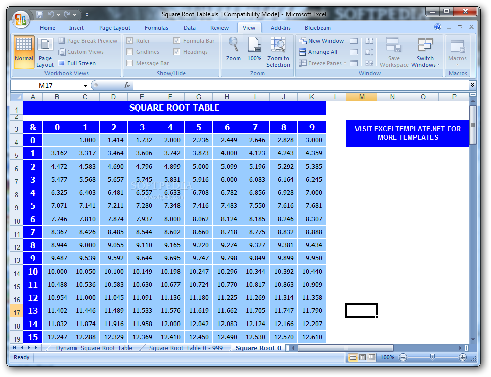 Square Root Table Download Free Softpedia Square Root Table Download Free Softpedia
