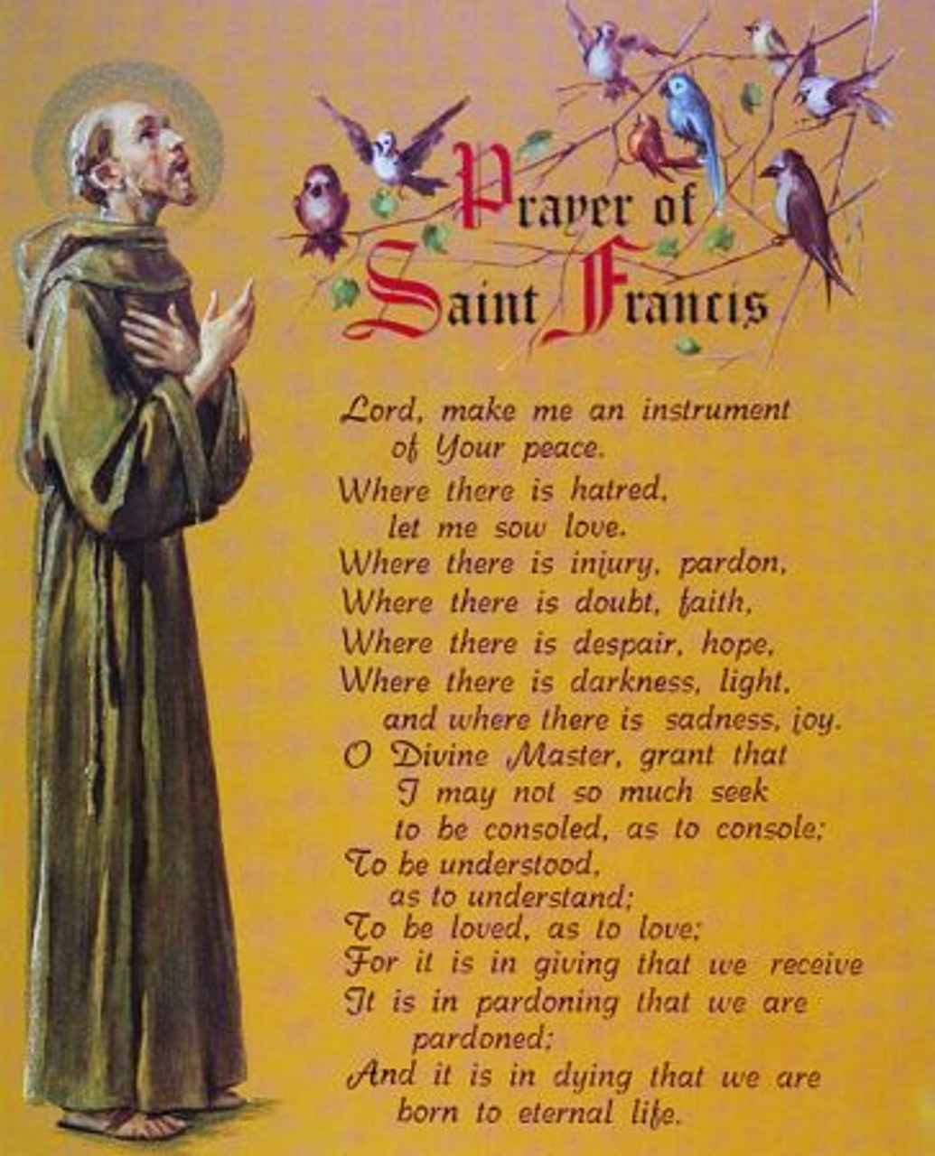 St Francis Prayer Printable St Francis Prayer Printable