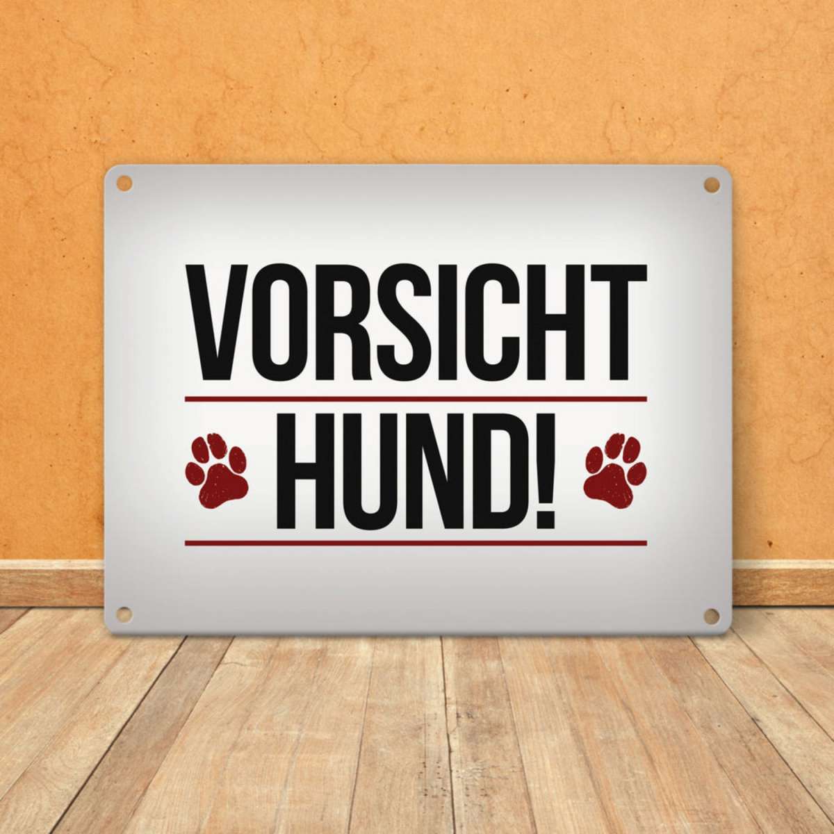 Vorsicht Hund Metallschild Mit Pfoten Motiv In Rot Bei Trendaffe De Vorsicht Hund Metallschild Mit Pfoten Motiv In Rot Bei Trendaffe De