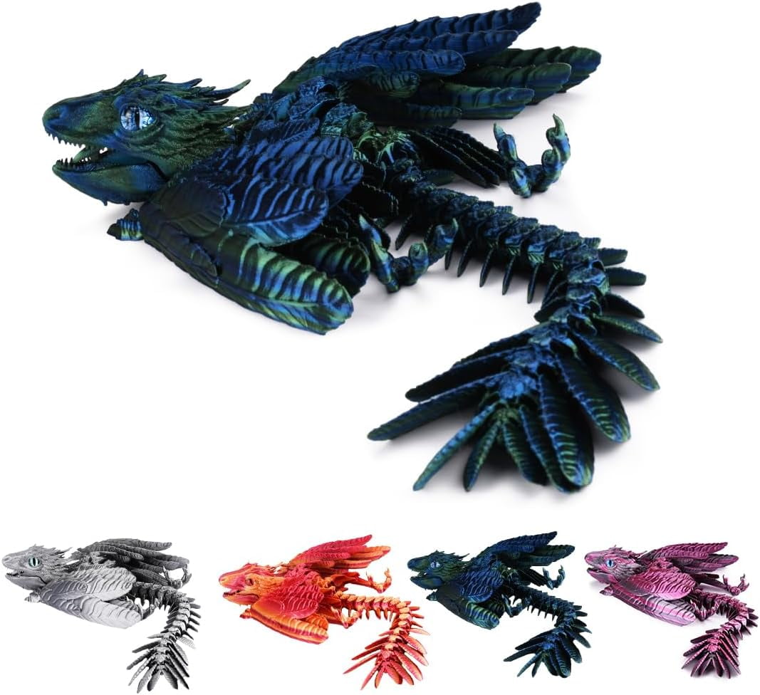 Yw 3D Printed Dragon Feathered Wyvern Dragon 3D Dragon With Wings Yw 3D Printed Dragon Feathered Wyvern Dragon 3D Dragon With Wings